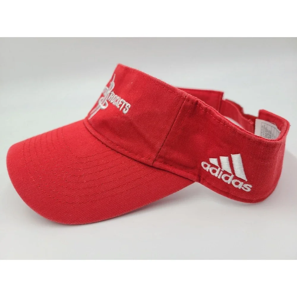 Houston Rockets Adidas Sun Golf Visor Adjustable Hat Cap‎ Men NBA Basketball Red